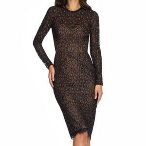 Dress The Population Kay Long Sleeve Sheath Dress